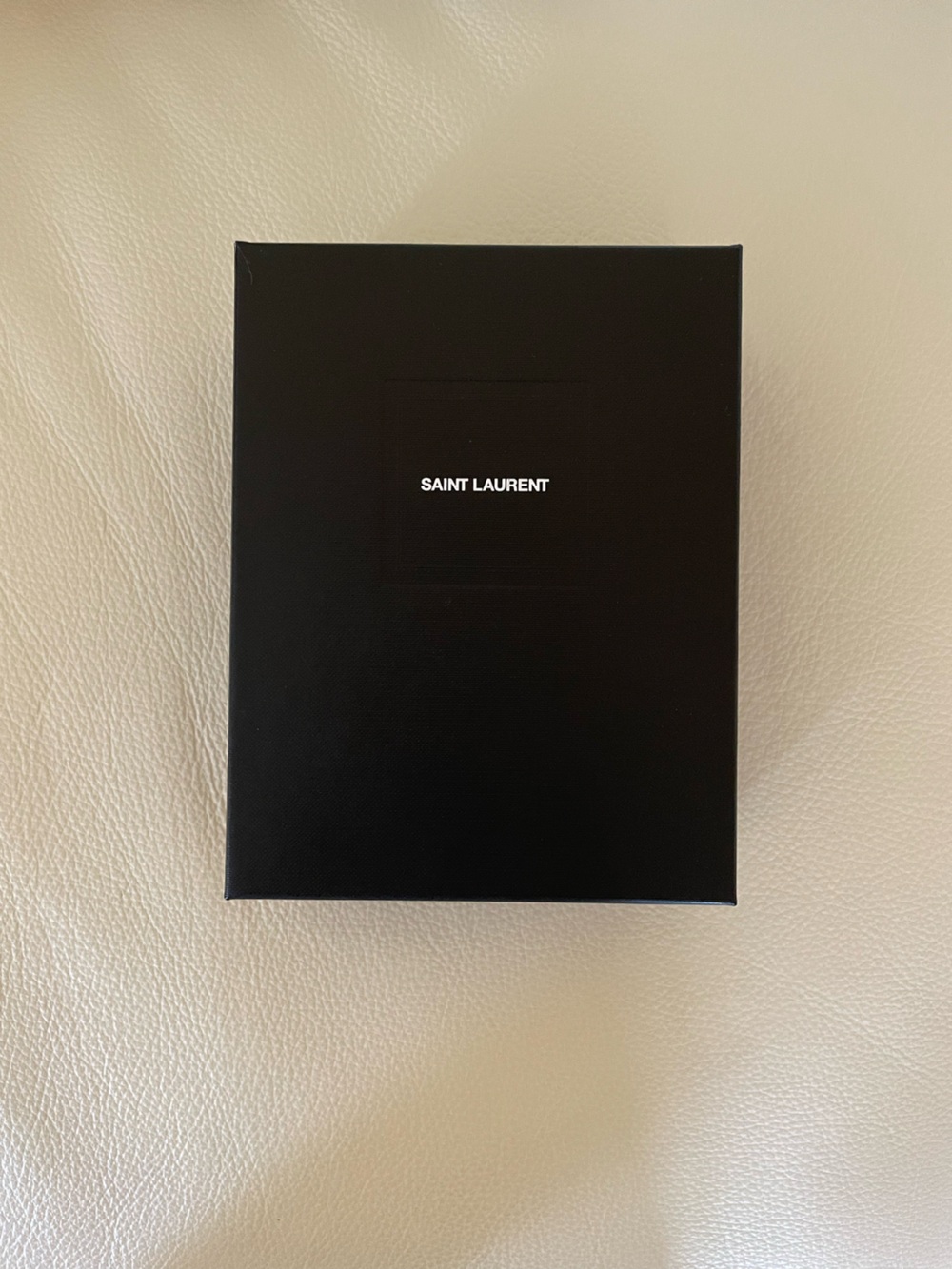 YSL Saint Laurent Black Box Card Wallet